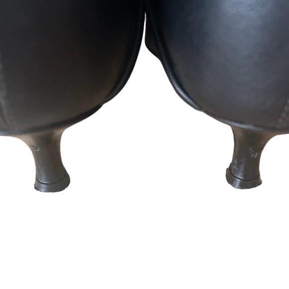 TIBI Leather Black Ankle Boots / Booties Kitten Heels | Size 38.5 - Picture 8 of 10